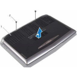 Dell Alienware 17 Замена базовой крышки